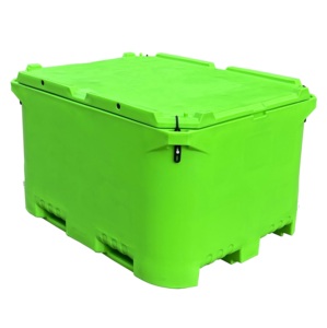 Conteneur isotherme en plastique <span class=keywords><strong>de</strong></span> 1000L avec couvercle épais et compresseur, réutilisable pour l'élevage <span class=keywords><strong>de</strong></span> poissons et <span class=keywords><strong>de</strong></span> tortues, idéal pour l'industrie et le transport <span class=keywords><strong>de</strong></span> denrées alimentaires - Product Image 4