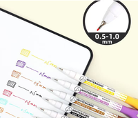 Marqueur magnétique non toxique pour tableau blanc, pointe fine 0,5 mm, pour dessin coloré des enfants, effaçable à sec et à l'eau, stylo à base d'eau