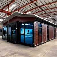 Maison Conteneur Moderne de Luxe Extensible Toit en Pente Préfabriquée Modulaire Chambre Maison Pliable Fabriquée à Partir de Conteneurs Maison Pliable