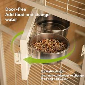 Cage pour perroquets personnalisable Grande maison <span class=keywords><strong>d</strong></span>'oiseau en bois Fabricant <span class=keywords><strong>Prix</strong></span> de gros pour Ara Cacatoès Villa écologique Volière - Product Image 5