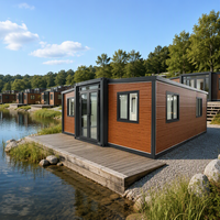 Maison conteneur à faible coût, abri d'urgence modulaire, logement temporaire, maison conteneur préfabriquée, chargement facile