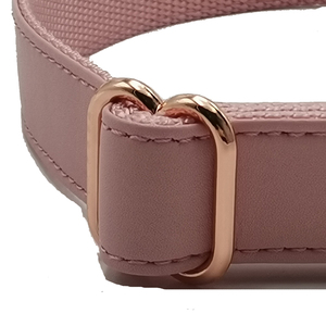 OEM Factory Luxury Custom Emboss LOGO Colorful With Golden Metal Buckle PU <strong>Leather</strong> Nylon <strong>Dog</strong> <strong>Collar</strong> - Product Image 6