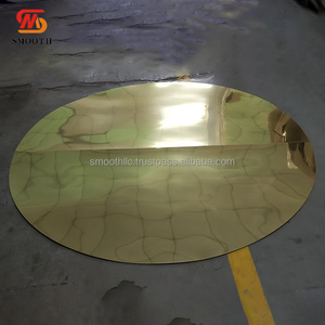 SMOOTH Wedding Table Decoration Luxury Banquet Round Rectangle Sliver mirrored Sheet Wedding Silver Round <b>Mirror</b> Table Top - Product Image 4