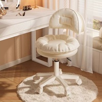 Chaise de maquillage et de manucure portable réglable au design moderne, chaise professionnelle de luxe avec roulettes pivotantes