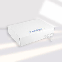 Vente en gros d'enveloppes personnalisées avec logo imprimé Boîte cadeau pliante en papier Boîtes postales d'emballage ondulé d'expédition en carton blanc personnalisées