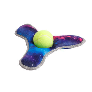 Uzay hattı tenis topu takılabilen dayanıklı komik interaktif Chew Squeaky köpek oyuncak agresif Chewers için - Product Image 3