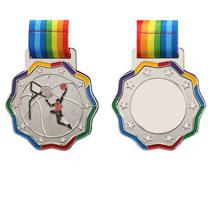 JP0402 Medalla Personalizada de Oro, Plata y Bronce, Venta Al por Mayor, Metal, Recuerdo, Medallas de Baloncesto para Ganadores de Premios - Product Image 2