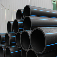 Tuyau minier PE100 HDPE pour le transport de boues de rejet, applications de dragage, haute pression, flexible, résistant à l'usure