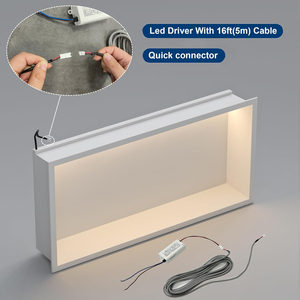 Certifié FCC 304 acier inoxydable mur <span class=keywords><strong>niche</strong></span> salle de bain lumières de rangement Design moderne <span class=keywords><strong>niche</strong></span> de <span class=keywords><strong>douche</strong></span> à la mode à des fins décoratives - Product Image 4