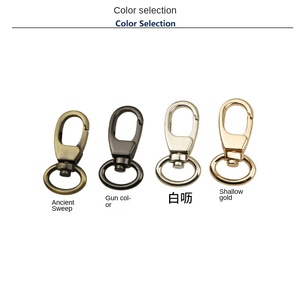 En gros, Mousqueton pivotant en métal 14 mm, petit modèle, pour sacs, porte-clés et accessoires de bagagerie - Product Image 3