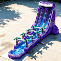 Toboggan aquatique géant commercial, toboggan gonflable le plus populaire, prix abordable, toboggan aquatique gonflable pour adultes pour locations de fêtes