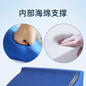 R-Shaped <b>Bed</b> Position Mat Triangular Pillow Soft Breathable Detachable Zipper Design For Waist Support Rehabilitation Equipment - Product Image 5