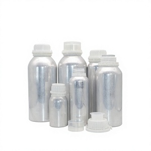 ENVASES ECOLÓGICOS Botellas de Aluminio Puro Personalizadas con Tapas de Rosca Blancas para Almacenamiento de Aceites Esenciales, Impresión Offset - Product Image 2
