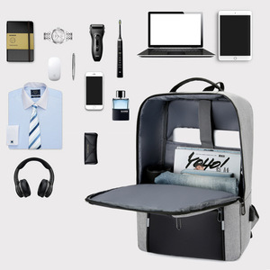 Laptop <b>Backpack</b> With Usb Charging Large Capacity Business Travel Unisex Solid Color Multi Functional <b>Backpack</b> For Students - Product Image 3