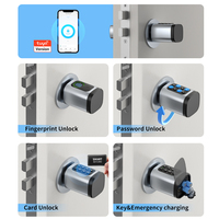 Nuevo Cilindro de Cerradura Inteligente Tuya BLE con Huella Dactilar, Contraseña, Tarjeta y Llave, Longitud Ajustable, Núcleo de Cerradura de Puerta Reemplazable para el Hogar