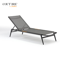 Chaise longue de plage légère et portable pour l'hôtel, en tissu durable et écologique, pliable et réglable, pour le camping
