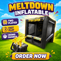 GZAD IRG902 Toxic Meltdown Jeu de tir gonflable en PVC pour deux joueurs pour utilisation en extérieur
