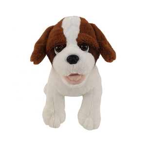 Peluche de Perro Personalizado al por Mayor, Juguetes de la Mejor Calidad, Perros de Peluche Marrón y Blanco de 25 cm para Niños - Product Image 3