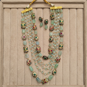 Trending 5 Layer Crystal <b>Beads</b> Mala Indian Jewellery Long <b>Set</b> High Quality Multi-color Handmade Lampwork Bulk Packaging - Product Image 1
