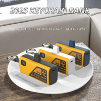 Nouvelle Arrivée 2026 : Power Bank Porte-clés 5000mAh Type-C à Charge Rapide avec Affichage LED, Ultra Mince, Chargeur d'Urgence de Secours Mini Capsule pour iPhone