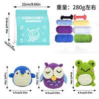 Kit de Crochet Manuel d'Instructions en Anglais Bestseller – Ensemble DIY Fait Main pour Tricot, Pelote de Fil Acrylique, Poupée Dessin Animé, Ornement