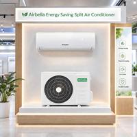 Pompe à chaleur mini-split à fréquence variable R410A 9000 BTU DC Inverter COP 3.4 pour usage commercial, hôtelier et domestique, silencieuse