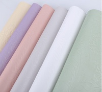 Nouveau luxe 3D en relief fleur emballage fleuriste papier d'art bouquet de fleurs papier d'emballage floral papier kraft