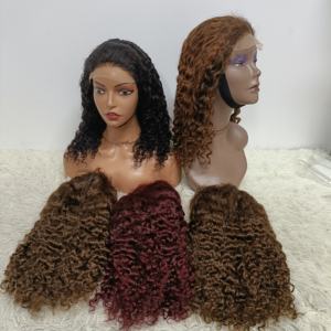 Promotion Letsfly 75$ Perruques à fermeture en dentelle 5x5 bouclées birmanes 100% cheveux humains vierges 10A 18 20 22 pouces Couleur au choix Vente en gros - Product Image 1