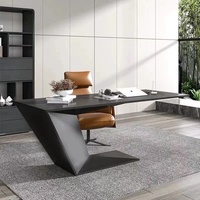 Bureau de direction moderne et élégant, table de travail créative et accessible, bureau d'étude décontracté, design luxueux, finition peinte, extensible, pour la maison