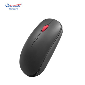 فأرة بصرية لاسلكية مزدوجة الوضع USB 2.4G+BT من Esuntec/OEM، مخصصة عالية الجودة مع عجلة مطاطية وتصميم مريح رباعي الأبعاد للاستخدام المكتبي - Product Image 2