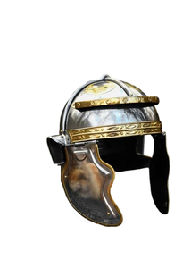 Casco Metálico Plateado/Dorado de Alta Calidad Inspirado en la Roma Antigua, Adorno Decorativo para Disfraces, Accesorios de Fotografía, Temas Históricos - Product Image 5