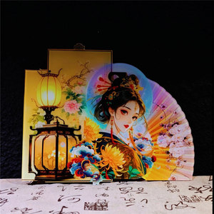 Décorations de plateaux à sashimi en acrylique, thème Miel et Douceur, avec motif de femmes élégantes, pour cadeaux de fêtes et fêtes d'anniversaire - Product Image 5