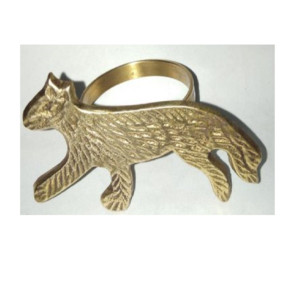 Rond de serviette en laiton pour usage de mariage Rond de serviette en métal de haute qualité Porte-anneau de serviette en laiton avec finition dorée - Product Image 1