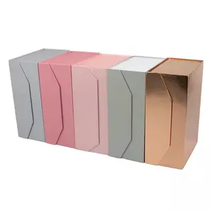 재활용 공간 예술 종이 상자 럭셔리 마그네틱 선물 상자 도매 힙합 모자 상자 리본