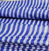 Bâche imperméable en PE, toile plastique imperméable, motif rayé