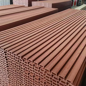 Revestimiento de pared europeo Wpc Paneles de pared <span class=keywords><strong>exterior</strong></span> absorbentes de sonido Tableros de revestimiento de plástico de madera impermeables - Product Image 6