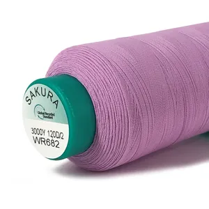 % 100% geri dönüştürülmüş mat Polyester nakış ipliği iplik