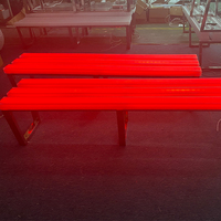 Chaise de jardin extérieure en plastique LED lumineuse - Changement de couleur, étanche, écologique, résistante aux UV, design moderne, adaptateur, télécommande