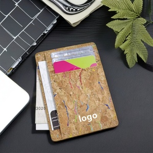 Customized Vegan Cork Card <b>Holder</b> for Men-Slim RFID-Blocking Open Closure Short <b>Wallet</b> - Product Image 2