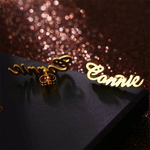YBcustom Gold Plated Stud Designs <strong>Jewelry</strong> Fashion Women Punk Indian Silver <strong>Stainless</strong> <strong>Steel</strong> Cross Girls Drop Earring for Woman - Product Image 2