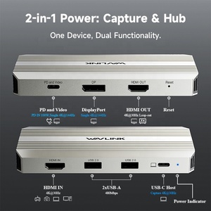 Tarjeta de captura 4K WAVLINK <span class=keywords><strong>7</strong></span> en 1 directa de fábrica, Wavlink WL-VR204, estación de acoplamiento <span class=keywords><strong>USB</strong></span> C Plug and Play - Product Image 2