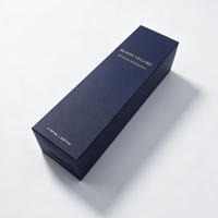 Boîte cadeau en papier pour diffuseur de parfum de luxe personnalisé, pliable, avec logo en feuille d'or
