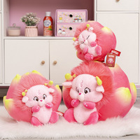 Creatief Drakenfruit Beest Pluche Speelgoed Kawaii Dier Gevuld Monster Kussen Groothandel Zachte Pluche Pop voor Kindercadeaus