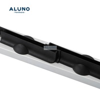 ALUNO Fournit un cadre de persienne en aluminium à double commande, 3 lames, 26 lames, pour fenêtres et cadres de vitres