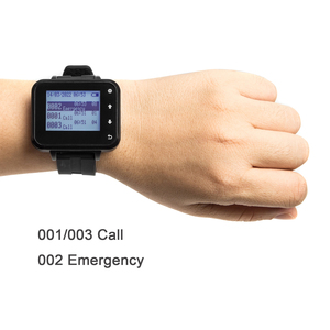 Système d'appel d'infirmière clavier sans fil hôpital bouton d'affichage récepteur avec montre horloge de poignet - Product Image 3