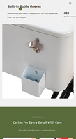 Glacière métallique d'extérieur 80qt/75l sur roues pour camping et voiture, garde les aliments et les boissons au frais et réfrigérés, chariot glacière, seau à glace