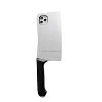 Étui de téléphone drôle en forme de couteau de cuisine créatif, mignon, 3D, drôle, en forme de couteau de cuisine pour iPhone