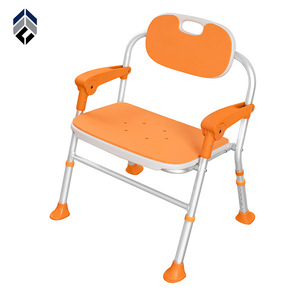 Chaise de douche pliable Hejianze en alliage d'aluminium, siège de bain pour personnes âgées, équipement de sécurité pour la salle de bain - Product Image 1