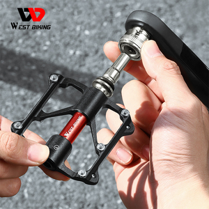 WEST BIKING-Pédales de vélo à 3 roulements CNC en alliage d'aluminium à dégagement rapide - Product Image 6
