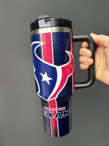 Vasos Térmicos de 40 oz con Diseño Completo de Equipos de Fútbol Americano, Botellas para Bebidas con Asa de Equipos de Fútbol Americano - Product Image 4